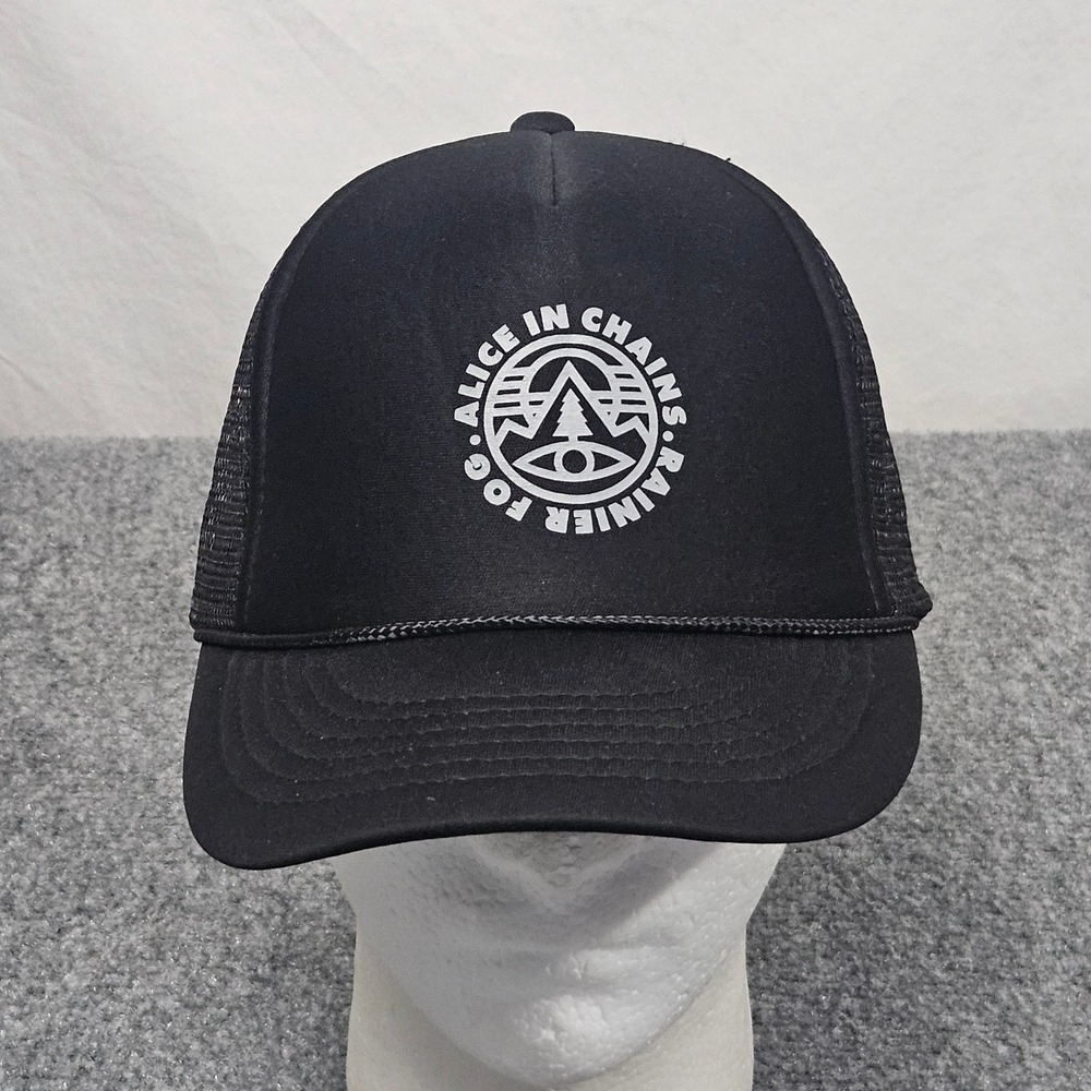 Alice In Chains Trucker Hat Cobra Caps Officially Licensed Black Mesh Snapback‎